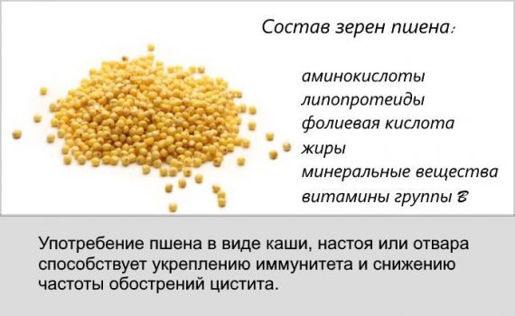 Пшено от цистита